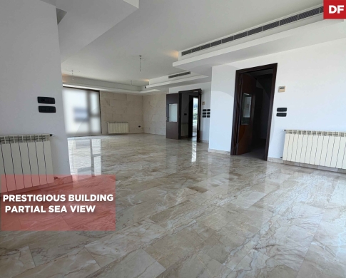 Well-maintained building/partial sea view/FULLY EQUIPPED/elle vue awkar,METN/عوكر/ REF#DF139322 !