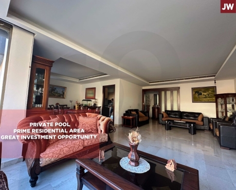 170 SQM Apartment with Private Pool for Sale in Bsaba – Baabda / بسابا / REF#JW139305