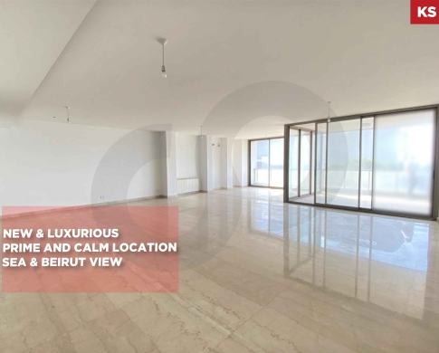 Sea & Beirut View/Prime and calm Location/BRASILIA,BAABDA/برازيليا / REF#KS139285 !
