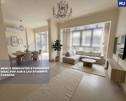 RENTAL PROPERTY/Newly Renovated &Furnished/Near LAU & AUB/HAMRA,BEIRUT/الحمرا - كاراكاس / REF#MJ139260 !