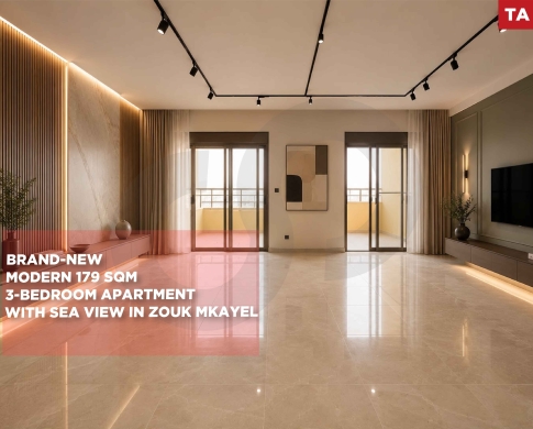 Beautiful sea view/prime residential area/ Zouk Mikael,KESEROUAN/زوق مكايل/ REF#TA139252 !