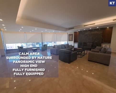 Calm area, surrounded by nature, panoramic view, high end, fully furnished, REF#KT139028