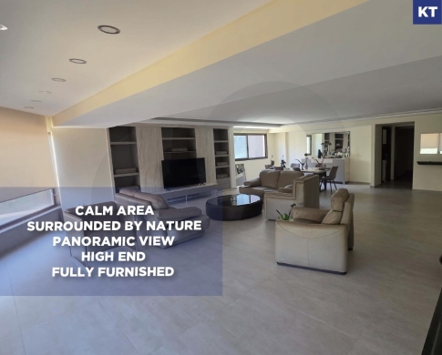 Calm area, surrounded by nature, panoramic view, high end, fully furnished, REF#KT139027