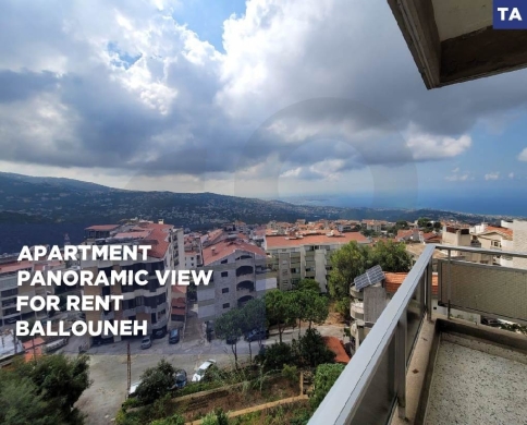 Apartment with Panoramic View – Rent – Ballouneh, بلونة, REF#TA139015