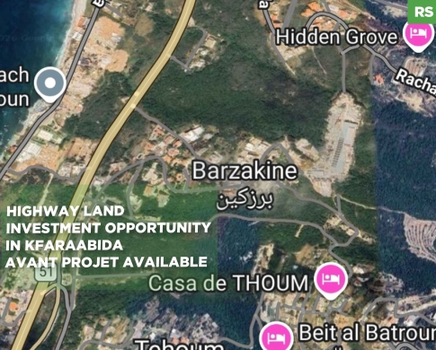 LAND/ Kfaraabida, كفرعبيدا/BATROUN/ directly along the highway/REF#RS138975 !