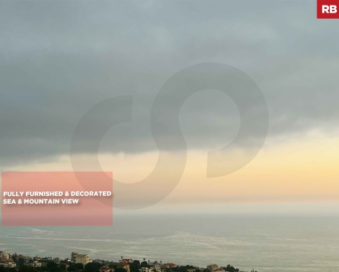 Breathtaking panoramic sea and mountain views/easy access/furnished/Jbeil /قلب جبيل / REF#RB138859 !