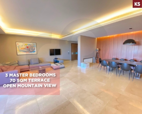 OPEN MOUNTAIN VIEW, TERRACE, MAR TAKLA-BAABDA, مار تقلا, REF#KS138836