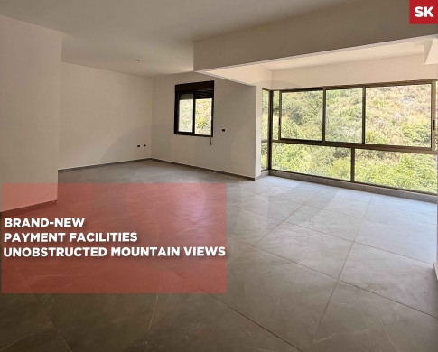 PAYMENT FACILITIES/unobstructed mountain view/prime location/ZALKA,METN/زلقا/ REF#SK138815 !