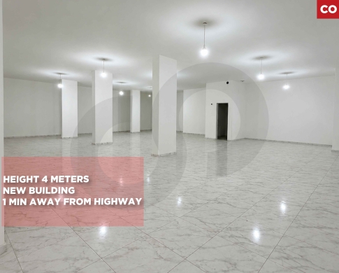 WAREHOUSE/4-meter ceiling height/strategic location/BOUAR,KESEROUAN/بوار/ REF#CO138740 !