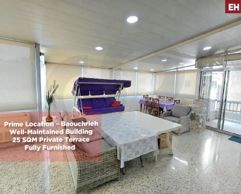 FULLY FURNISHED, PRIME LOCATION, BAOUCHRIYE-METN, بوشرية, REF#EH138717