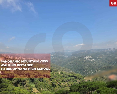 Panoramic mountain view/Prime location/Broummana,METN/برمانا/ REF#GK138659 !