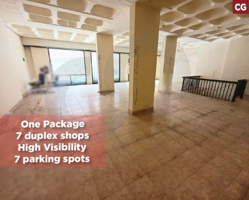 One Package 7 Duplex Shops 437 sqm for Sale – Ain El Remmaneh,REF#CG138646