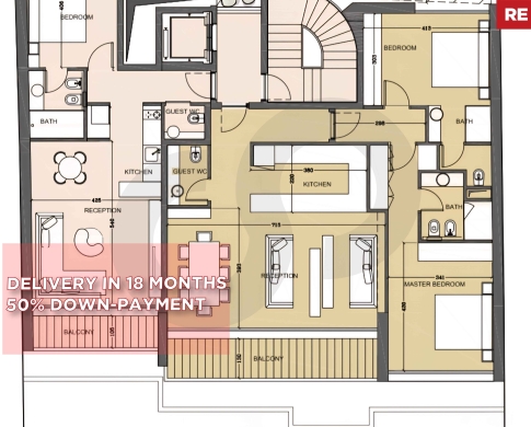 UNDER CONSTRUCTION/50% DOWN PAYMENT/Achrafieh - Carré d’Or./ الأشرفية - كاري دور/ REF#RE1…