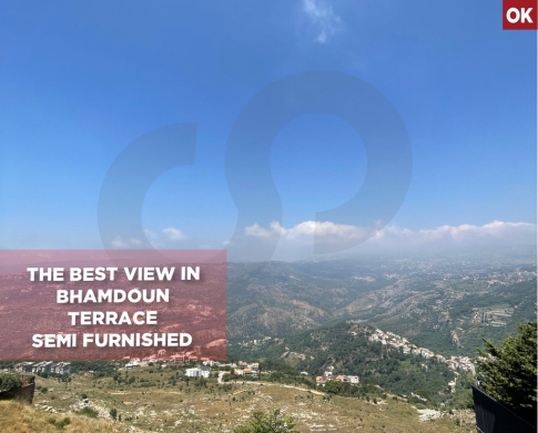Lamartine View | Terrace | Semi Furnished | Calm Area, BHAMDOUN-ALEY, بحمدون,REF#OK138526