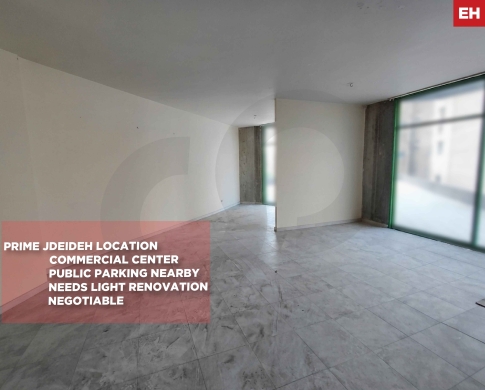 OFFICE/PRIME LOCATION IN JDEIDEH,METN/جديده/ Commercial Center /REF#EH138403 !