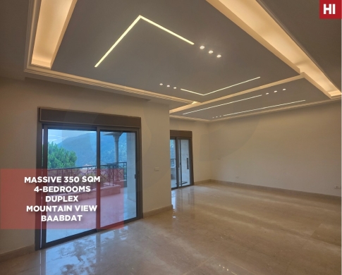 DUPLEX, MOUNTIAN VIEW, PRIME LOCATION, BAABDAT-METN, بعبدات , REF#HI138357