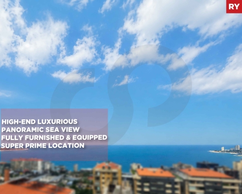 DUPLEX/ panoramic sea view/Sahel alma,KESEROUAN/ساحل علما/ REF#RY138352 !