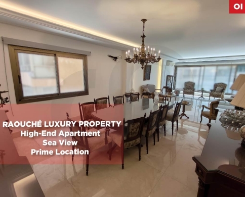 330 SQM Luxury Apartment for Sale | Australia Street, Raouché | Panoramic Sea View REF#OI138318