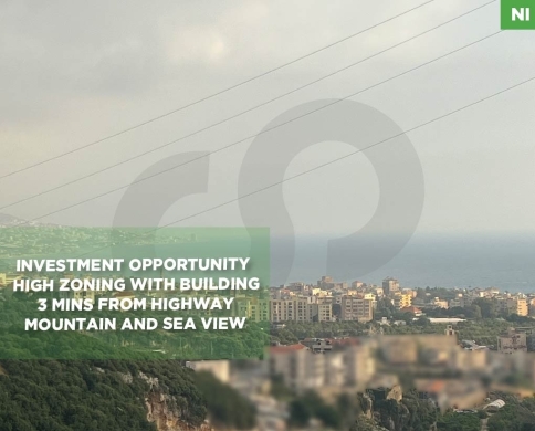 HIGH ZONING WITH BUILDING/3 MINS FROM HIGHWAY/ MOUNTAIN AND SEA VIEW IN AMCHIT REF#NI138292