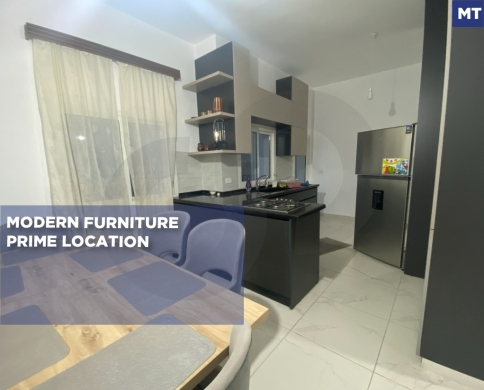 Discover this modern furnished apartment for rent in the heart of Ehden, REF# MT133037