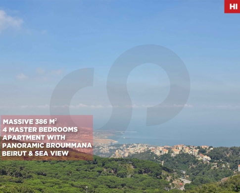 PRIME AREA OF BROUMMANA/METN/برمانا/ panoramic views / REF#HI138276 !