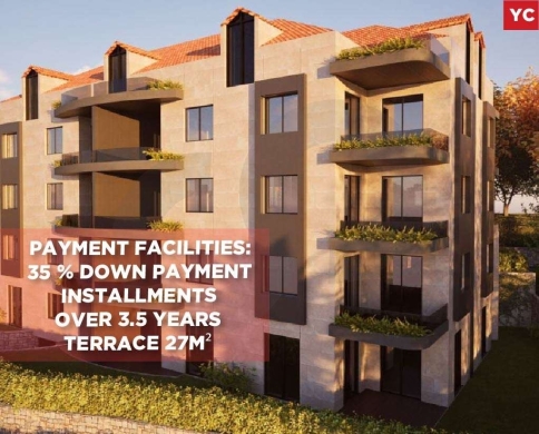 35 % down payment,3.5 years Installments terrace in jbeil Amchit/عمشيت REF#YC138257