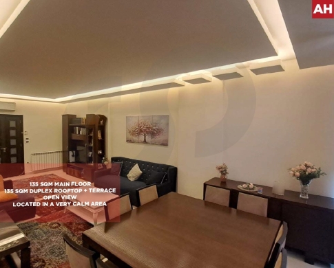 CALM AREA, DUPLEX, OPEN VIEW, MANSOURIEH-METN, منصورية , REF#AH138173