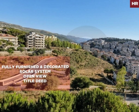 Fully Furnished & Decorated, open view, aley El Ketani/الكتانة, عاليه REF#HR138071