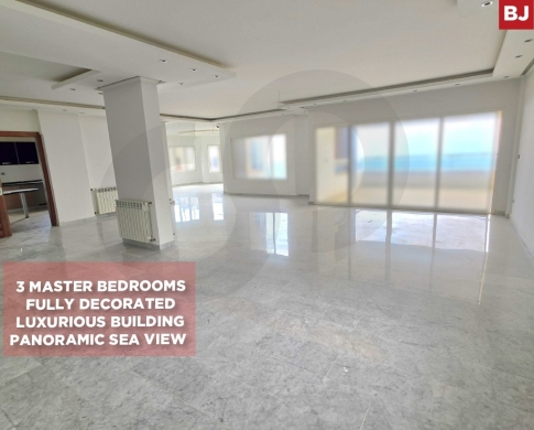 PANORAMIC SEA VIEW, FULLY DECORATED, SAHEL ALMA-KESEROUAN, ساحل ألما, REF#BJ137984