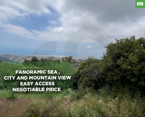 Land in Ainab, Aley| Sea, city, and mountain view | Price negotiable/عيناب/REF#RR137950