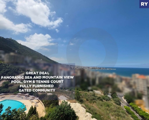 sea, mountain view, pool, garden, prime area, keserouan, sahel alma/ساحل علما REF#RY137897
