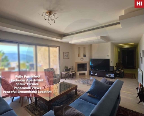 Fully Furnished/Terrace/Panoramic View/BROUMANA-METN/برمانا/REF#HI137716