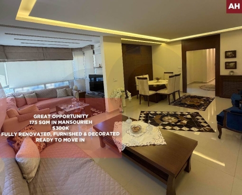 Furnished & Decorated, metn, Mansourieh, Metn/منصوريه REF#AH137635