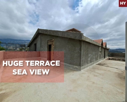 Sea view, Huge terrace, prime area, Betchay, Baabda/بتشاي REF#HY137504