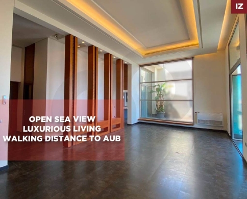 Panoramic Sea Views, luxury Residence, Hamra, Beirut/حمرا REF#IZ137258