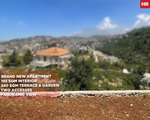 Aley El Ketani/Panoramic View/TERRACE&GARDEN/عاليه/ REF#HR137154 !