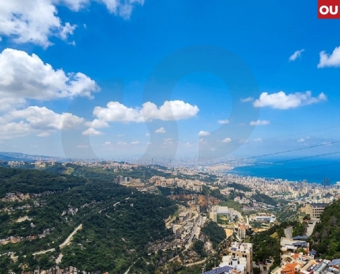 Sea and mountain view,Large balcony Rabweh, Metn/الربوة REF#OU136245