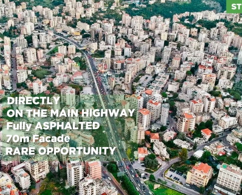 LAND/أرض/Sarba, Keserouan/صربا/Directly on the highway/ REF#ST136167 !