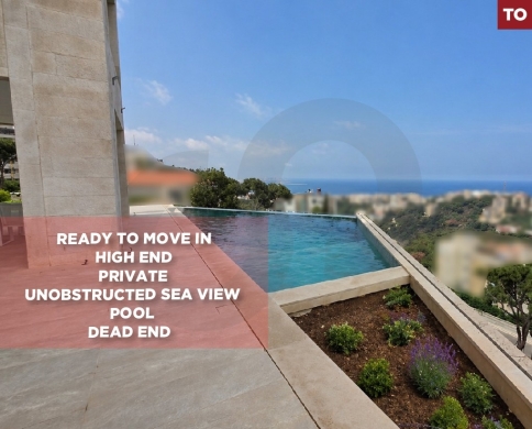 unobstructed sea view, prime location,Mtayleb, Metn/مطيلب REF#TO135760