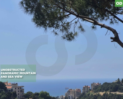 LAND/Awkar, Metn/Amazing view/عوكر/ Zoning:30/90 / REF#OD135716 !