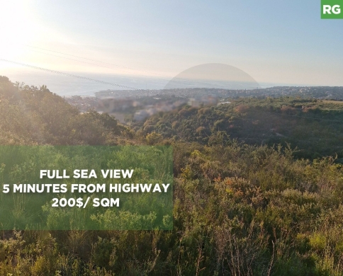 full sea view, 5 Minutes From Highway,mehrin, jbeil/مهرين REF#RG135669