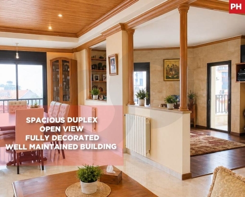 DUPLEX/SEA & MOUNTAIN VIEW/Ain Saadeh, Metn/عين سعادة/ REF#PH135618 !