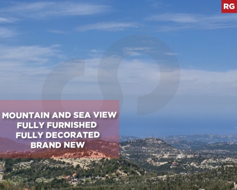 Mountain ,Sea View,Terrace ,Jbeil ,Mechmech/ مشمش REF#RG135613