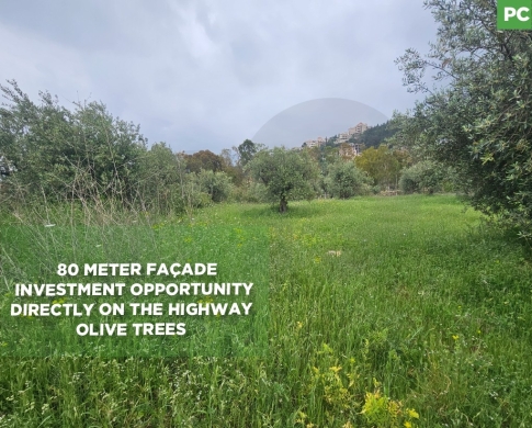 Directly on the Highway ,80 meter façade,Zgharta /زغرتا REF#PC135599