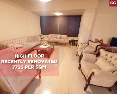 3 balconies, parking, Ain El Remmaneh/عين الرمانة REF#CG135504