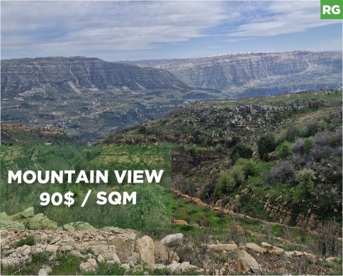 stunning open mountain view, prime area, Aaqoura/عاقورة REF#RG135501
