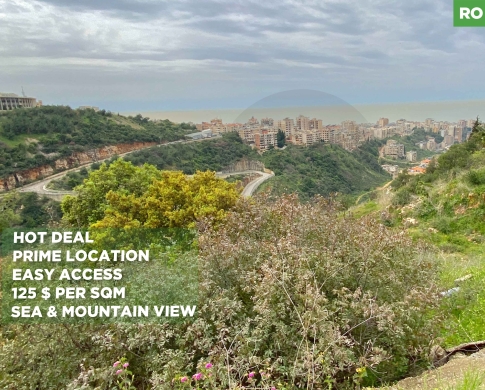LAND/Bchamoun/عاليه - بشامون/أرض /Direct road access/ REF#RO135463 !