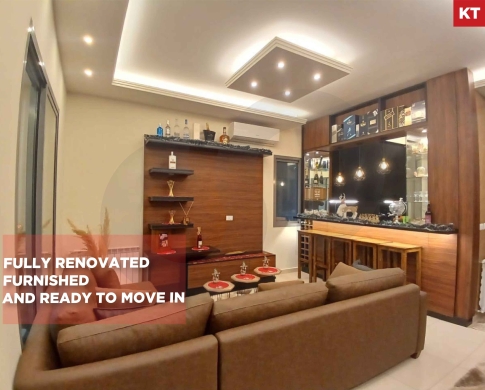 Parking spot/3 Balconies /Fully Furnished/Zakrit/زكريت/ REF#KT135433 !