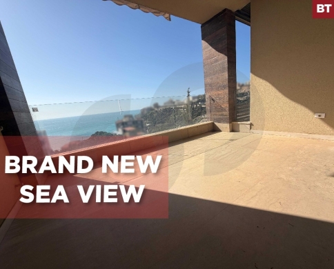 sea view, covered parking, 3 balconies, Kfarhbab/كفرحباب REF#BT135404