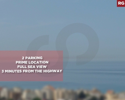 Full Sea View, 2 Parking, prime location, Jbeil /جبيل REF#RG135058